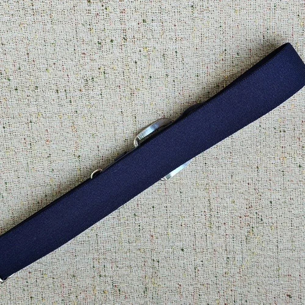 Adidas Youth Belt Navy Blue Elastic Stretched Waistband Size